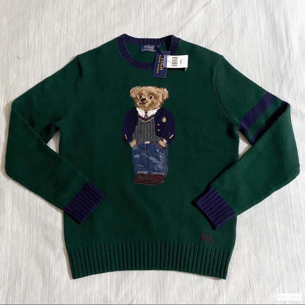 Ralph Lauren Polo Preppy Bear Sweater - Picture 4 of 16